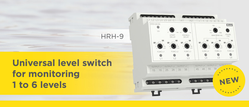 Universal level switch for monitoring 1 to 6 levels HRH-9